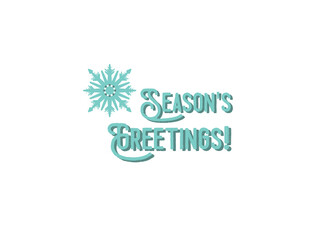 Season's Greetings Christmas Card