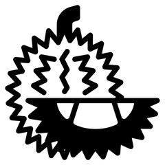 durian glyph icon