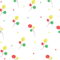 The battern with branches. Vector illustration