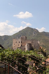 Castelvecchio di rocca barbena, a small village on a mountain