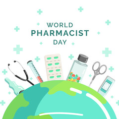 Illustration of world pharmacist day