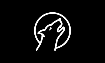 Halloween vector icon outline style black background 