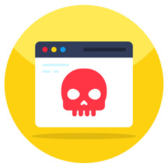 Modern design icon of hack website  © Vectorslab