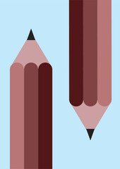 illustration of pencils