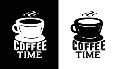 Coffee Time T shirt design, typography