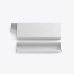 Paper Box Mockup. 3D render