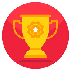A unique design icon of star trophy cup 