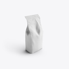 Set Plastic Food Bag Mockup. 3D render