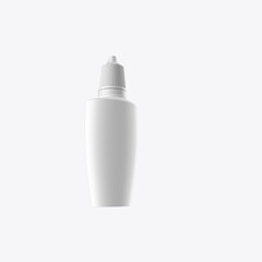 Plastic Dropper Bottle Mockup. 3D render