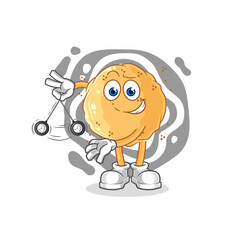 sand ball hypnotizing cartoon. cartoon mascot vector