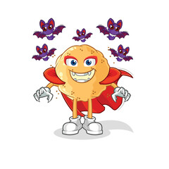 sand ball Dracula illustration. character vector