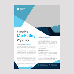 Creative marketing agency flyer template