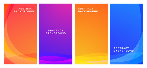 Gradient Abstract Liquid Background Collection