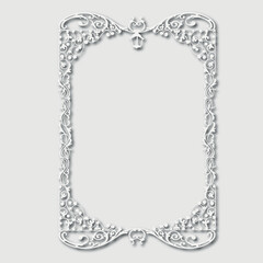 Frame, in the style of an ornament, Vector illustration eps 10, Art.