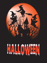 This is Halloween Design, Color changeable and printable