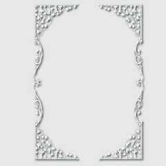 Frame, in the style of an ornament, Vector illustration eps 10, Art.