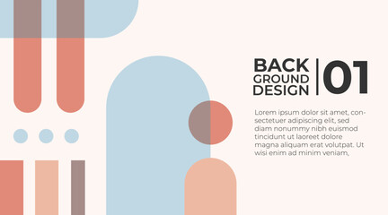 Abstract Geometric Pastel Background Design