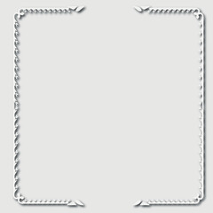 Frame, in the style of an ornament, Vector illustration eps 10, Art.