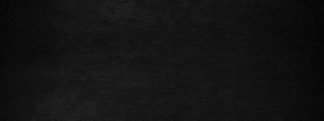 Dark black grunge textured concrete background. Panorama dark grey black slate background or texture. Vector black concrete texture. Stone wall background.	
