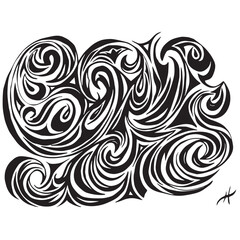 Abstract black and white background