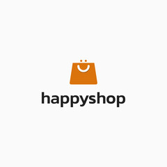 Abstract smile and bag logo.