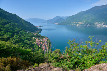 view of the lake como, italy