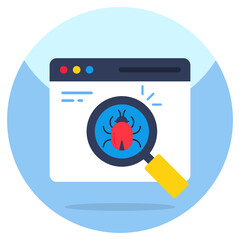 Premium download icon of search bug