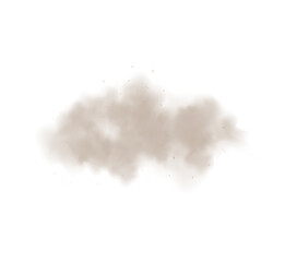 Fototapeta premium Dust sand cloud dirt air smog illustration
