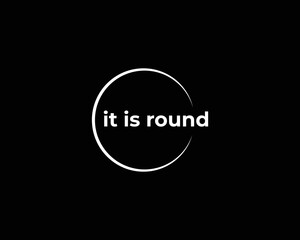 It's a round vector icon design