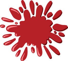 Obraz premium Blood Wound Splatter Illustration 