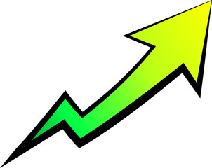 Illustration of a simple gradient arrow