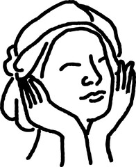 Drawing Face Line Minimal Smile