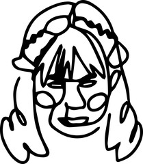 Drawing Face Line Minimal Smile