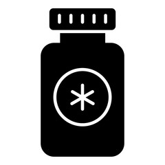 A unique design icon of drugs bottle