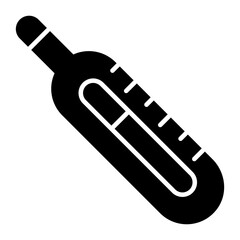 An editable design icon of digital thermometer
