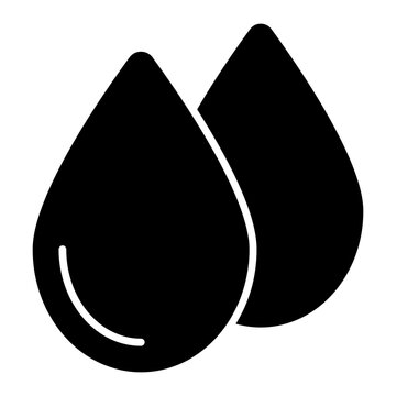 Droplets Showcasing Blood Donation Icon