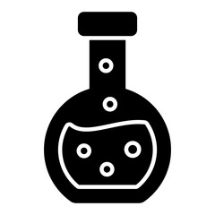 An editable design icon of chemical flask