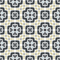 Obraz premium Geometric pattern. Seamless vector background. Ethnic graphic design.