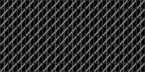 Dark black geometric grid background. Modern dark abstract vector texture.