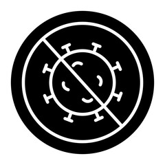 An icon design of stop covid 