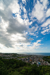 丘の上から見る阪南市の街並み