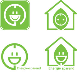 Energiesparer Icon Set