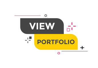 View portfolio Colorful label sign template. View portfolio symbol web banner.
