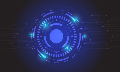 blue technology illustration abstract futuristic electronic circuit board background