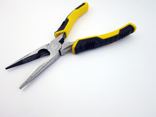 Fototapeta premium Long nose pliers isolated on white 