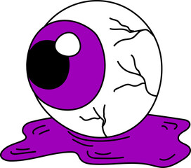 eyeball halloween celebration cartoon art