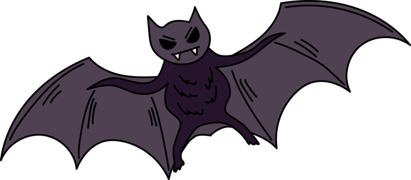 bat halloween celebration cartoon art