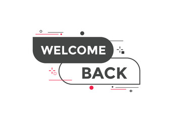 Welcome concept Colorful label sign template. Welcome symbol web banner.
