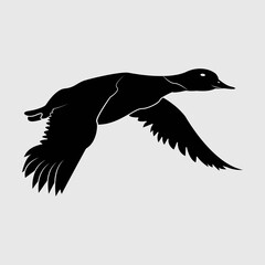 Fototapeta premium Duck SVG Cut File, Animal Svg, Duck Hunting Svg, Duck Hunter Svg, Fly Duck, Duck Silhouette,