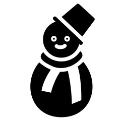 Snowman icon, fill style.